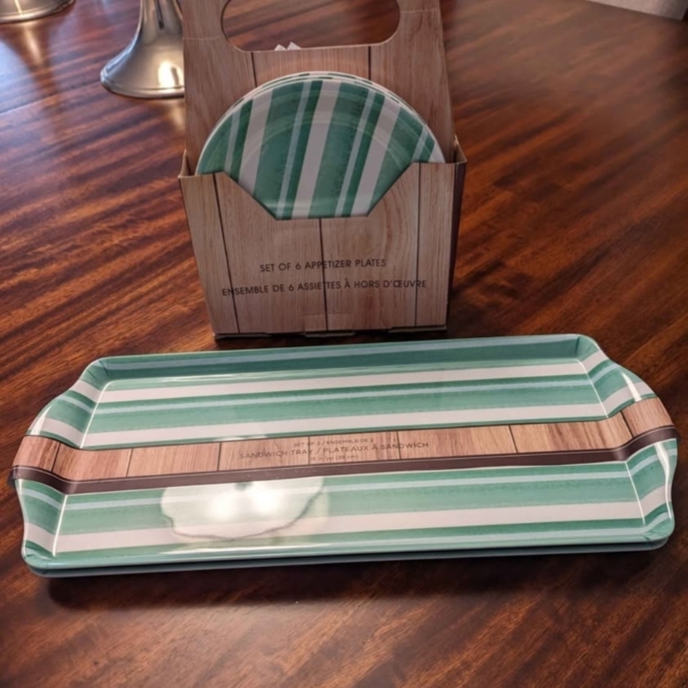 Melamine Patio Plates and Trays